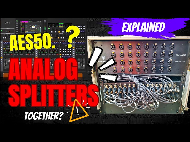 Our Analog Splitter Setup w/AES50- Questions Answered /  Behringer X32 | Wing | Midas M32