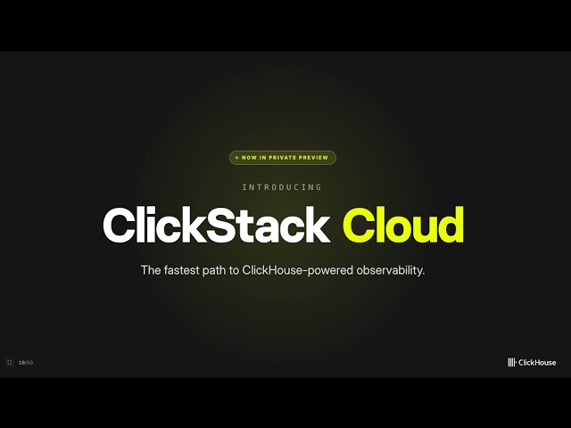 ClickHouse Observability and ClickStack (feat. LinkedIn and Zoox)