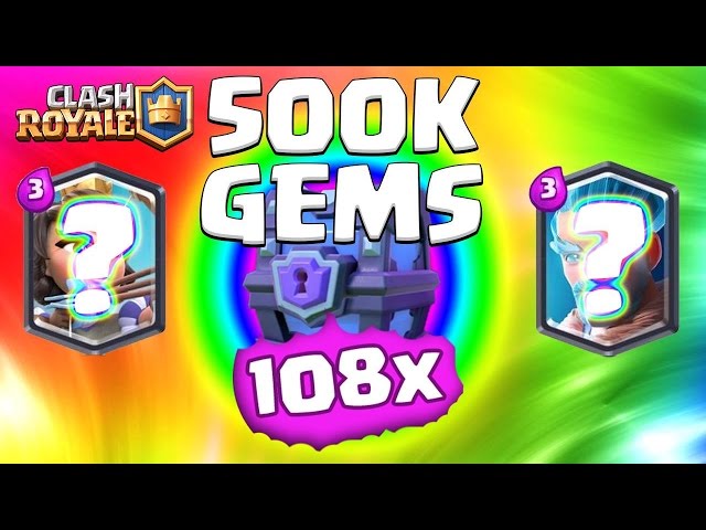 Wasting 500K GEMS on Legendary Clash Royale Chests!