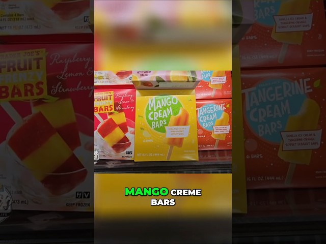 TRADER JOE'S Best Ice Cream Bars  Mango, Tangerine & More!