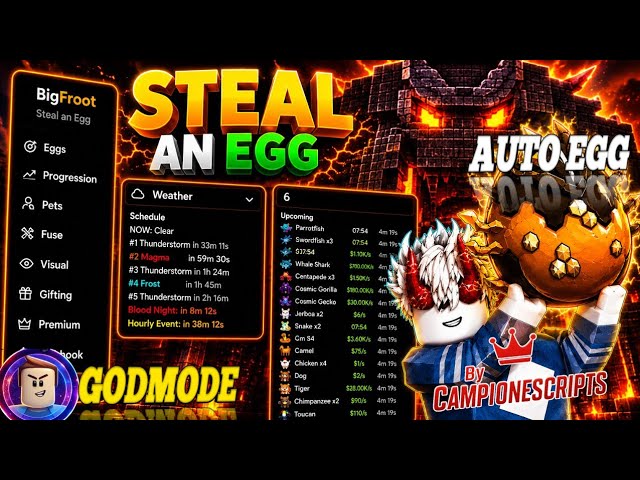 STEAL AN EGG script | AUTO FARM | INSTANT STEAL | GOD MODE | NO HIT | PREDICTION 😱 | FOR ROBLOX