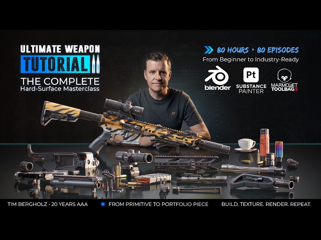 Ultimate Weapon Tutorial 2 – The Complete Hard-Surface Masterclass - Inside Look
