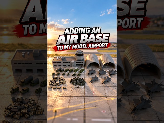 Adding an Air Base To My 1/400 Scale Model Airport