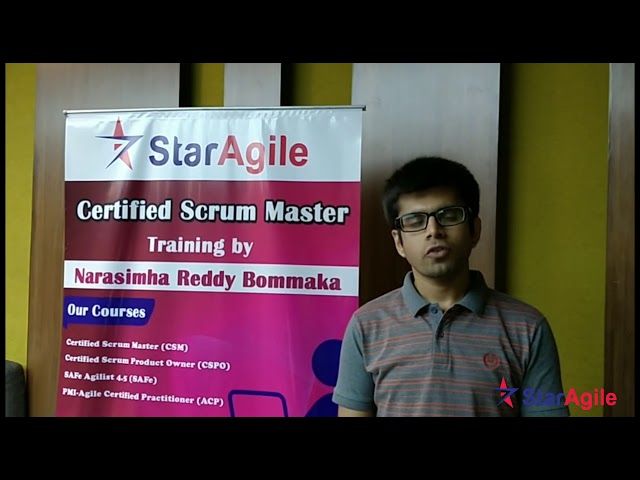 Discover Ashish Sharma's CSM Certification Feedback | StarAgile