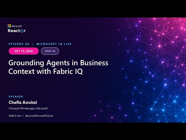 Grounding Agents in Business Context with Fabric IQ