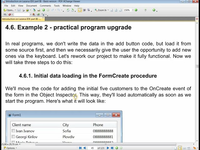 Lesson 14 from my new book Introduction to Lazarus IDE Part III. 4. TListView – practical example 2