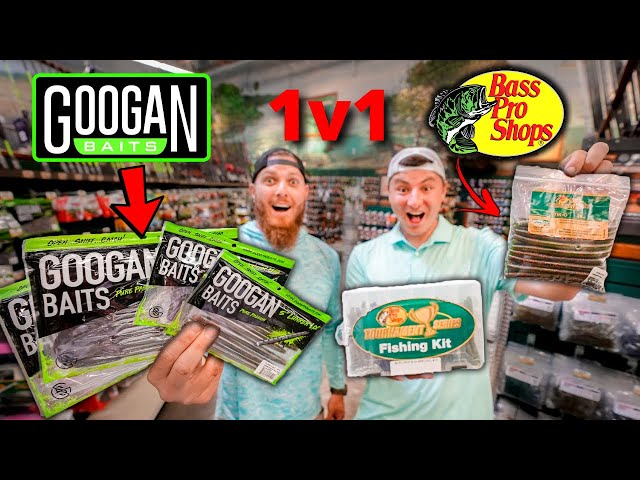 1v1 BASS PRO SHOPS vs GOOGAN BAITS Fishing Challenge (Surprising Results!!)