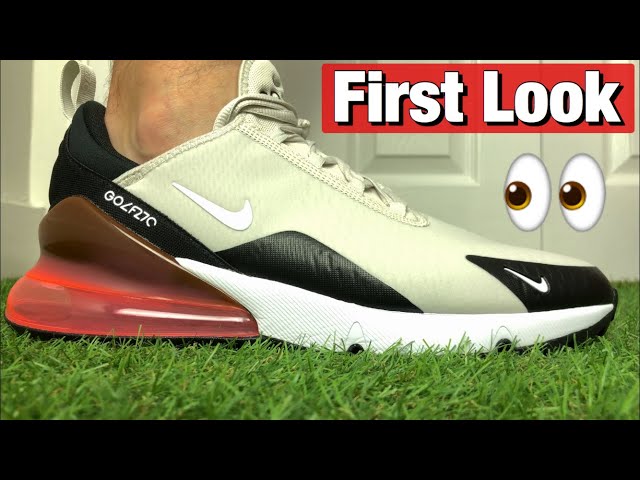 Nike Air Max 270 G Golf Shoes - First look at these new spikeless Nike Golf Shoes
