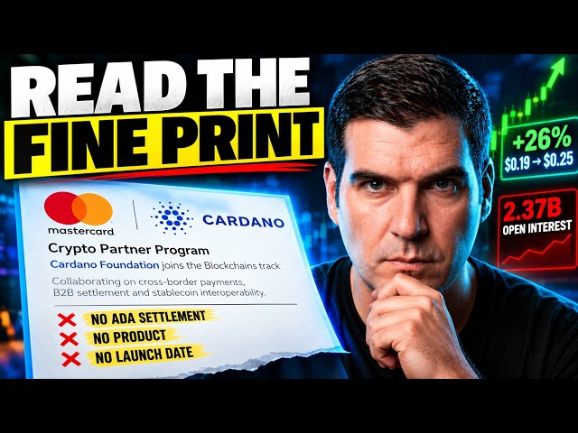 Mastercard Didn't Add Cardano To Its Network. What That Means For Your ADA