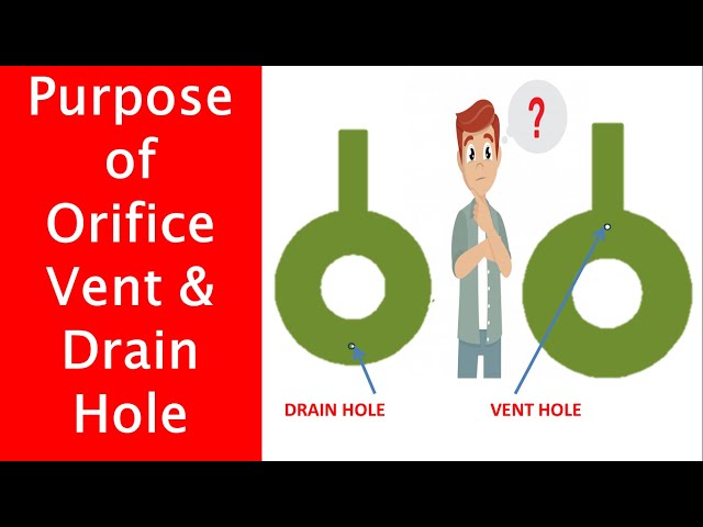 Purpose of Orifice Vent & Drain Hole | Piping