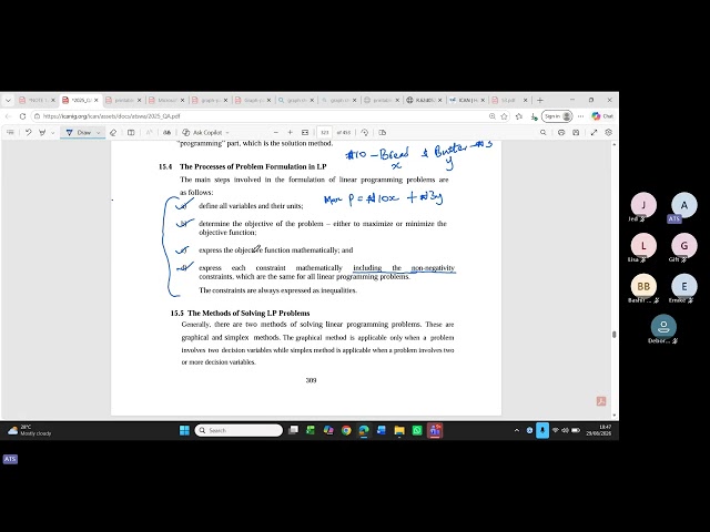 QA Lesson 20 - Linear Programming