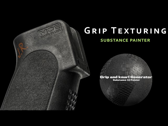 Realistic Grip Texturing substance 3d painter