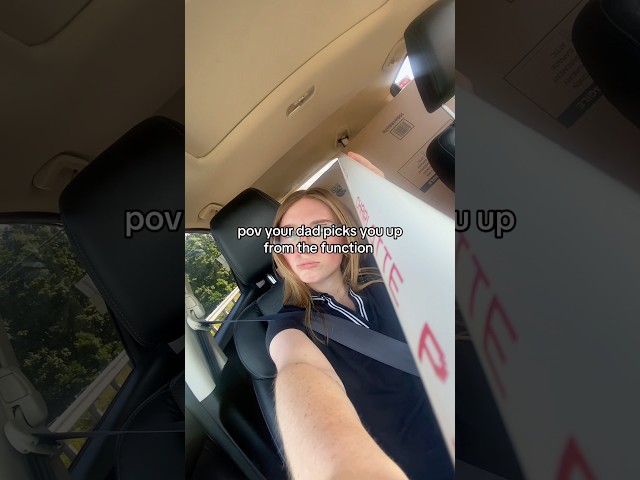 POV your dad picks you up… #shorts