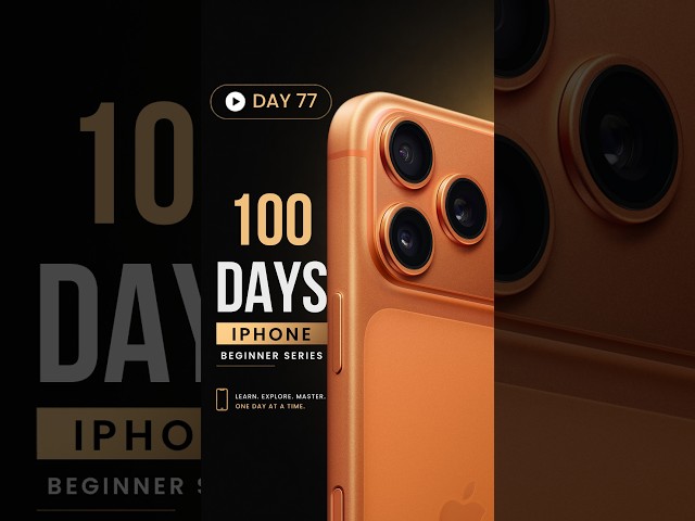 Storage Cleanup in 1 Minute on iPhone - 77/100 Days iPhone Beginner Series #iphonemania #viralshort