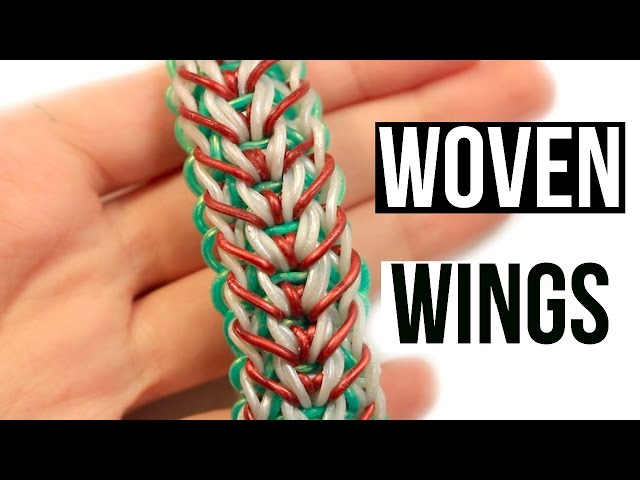 Rainbow Loom Woven Wings Bracelet | One Loom Tutorial