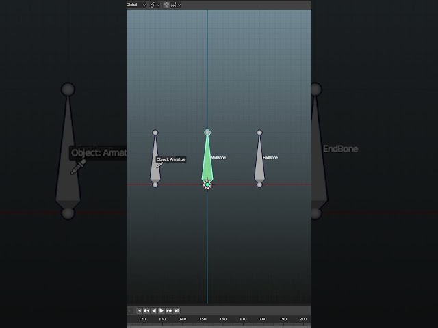 Always Keep a Bone in the Middle of Two Other Bones | Blender Short Tutorial