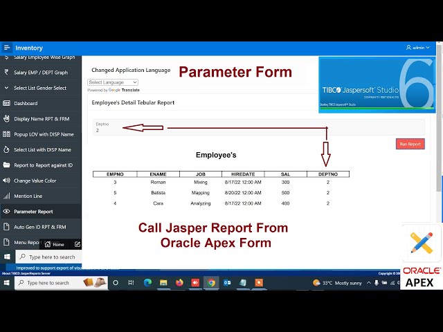 How to Call Jasper Report from Oracle Apex Form | Mr Gactack