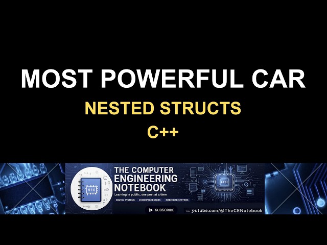 C++ Nested Structs Tutorial | Modeling a Car System + cin.ignore Explained