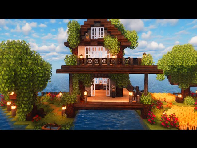 Aesthetic Cottagecore House Tutorial in Minecraft / Cottage / Mizuno's 16 Craft Resource Pack