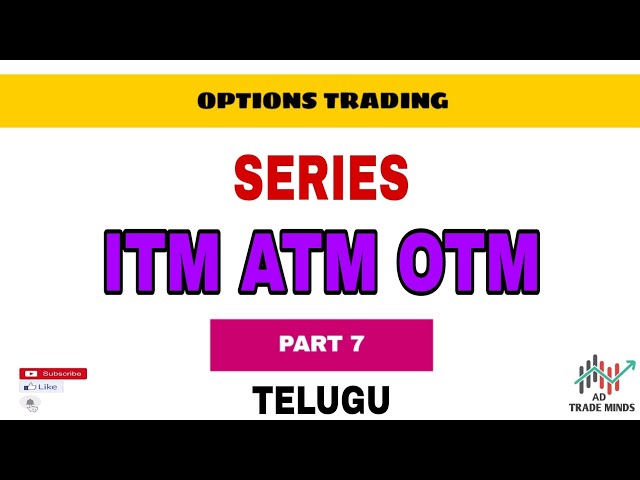 OPTIONS TRADING IN TELUGU | SERIES PART-7 | ITM,ATM,OTM👌 | STOCK MARKET | AD TRADE MINDS🤖