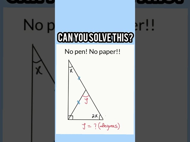 Can you solve this before the time runs out? #YouTubeShorts#Shorts#Reels#TikTokMath#EducationalShort