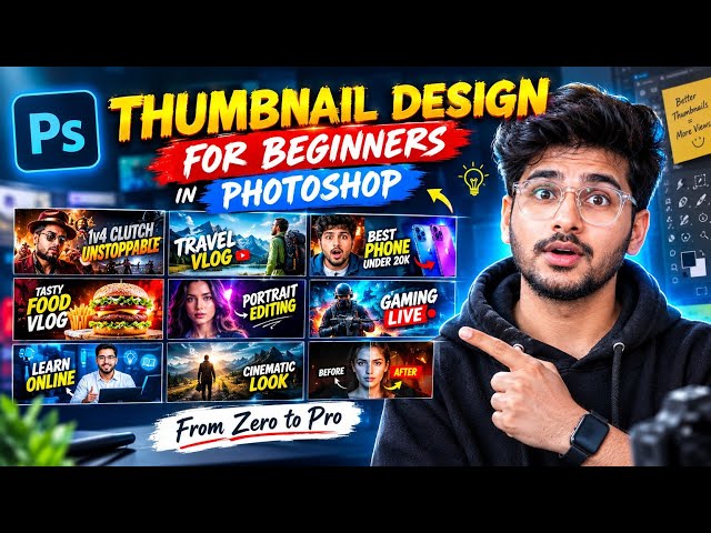 How to Make YouTube Thumbnails in Photoshop | Beginner Tutorial