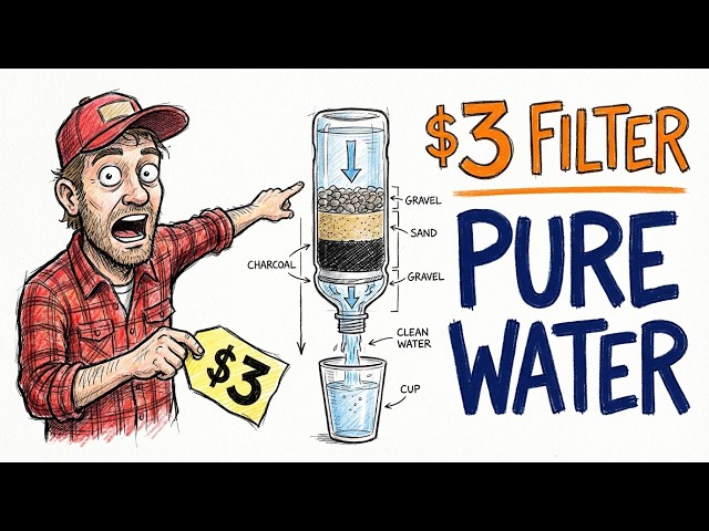 $3 Charcoal Filter Makes POOL Water Drinkable — Military SECRET Since 1943