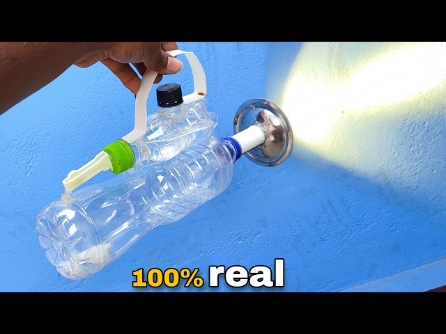 No battery, no electricity - a torch that burns on water! 😱 Amazing jugaad made from junk