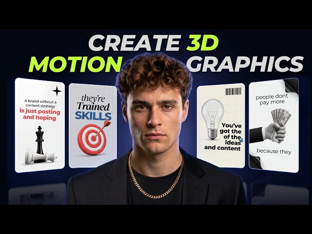 How to Recreate a VIRAL 3D Motion Graphics video with AI (100% FREE)