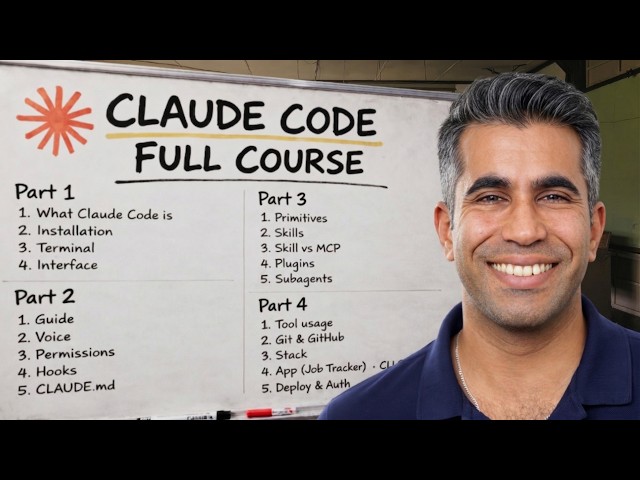 Learn Claude Code From Scratch in 3 Hours (Full 2026 Course)
