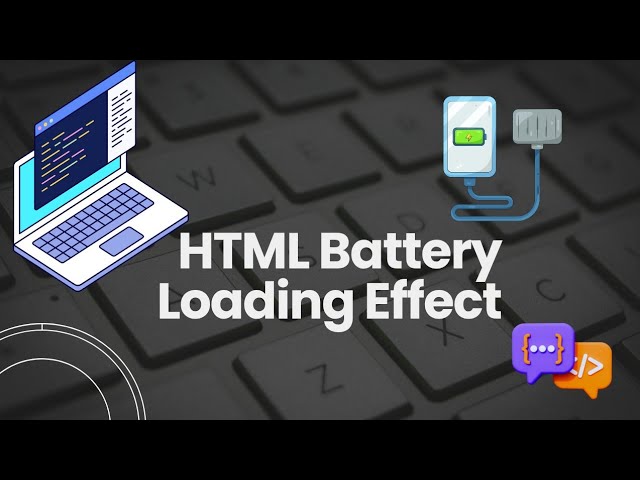 How to Create Battery Animation Using HTML & CSS #coding #html 