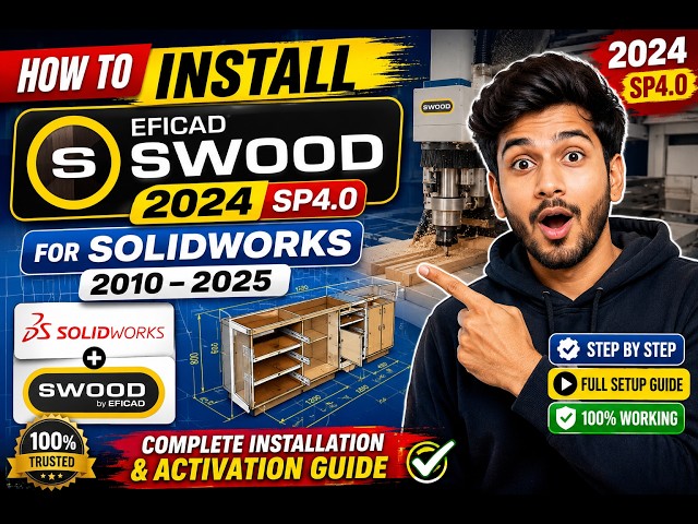 How to Install EFICAD SWOOD 2024 SP4.0 for SOLIDWORKS| ইনস্টলেশন গাইড | Step-by-Step Tutorial