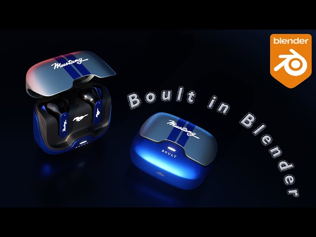 Blender Product Texturing | Boult Mustang Dash (Part 4: Charging Case Materials & Texturing)