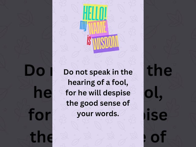 Hello! My Name is Wisdom