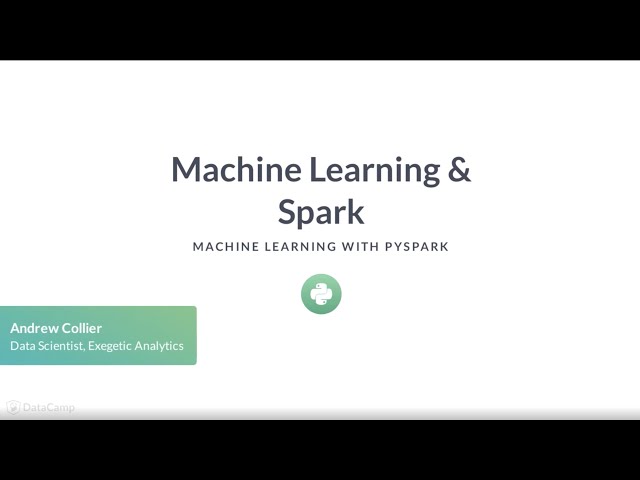 PySpark Tutorial : Machine Learning & Spark
