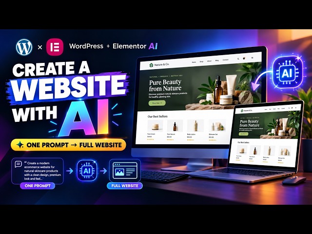 Create a Complete Website with AI in Elementor | No Coding Required