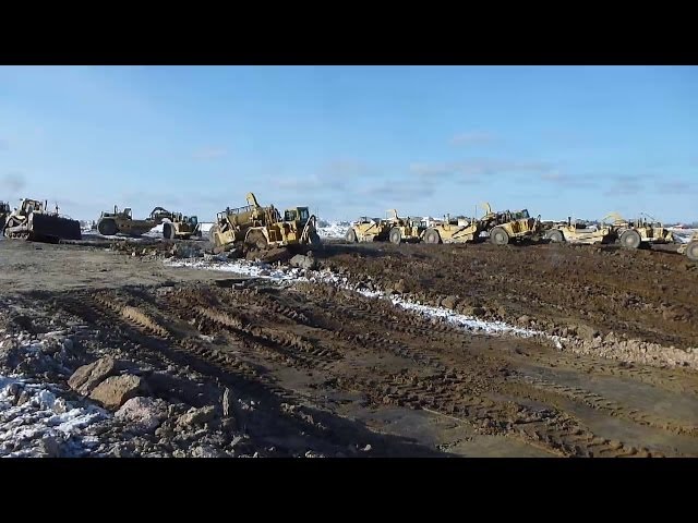The Shit Show - Fleet of caterpillar 657 scrapers