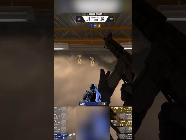 GIZMY 1V3!😲 BCG Massive Choke Loss v 100T💀#s1mple #ewc