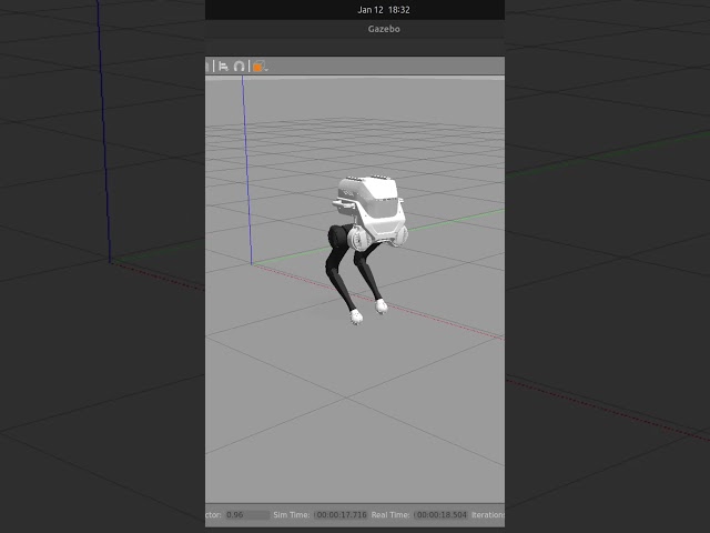 ROS2 Biped Robot #robot #robotics #ros2