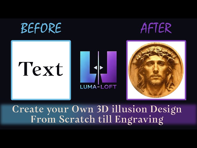 Create a 3D Illusion Easter Design for Laser Engraving | Full Workflow – Luma-Loft
