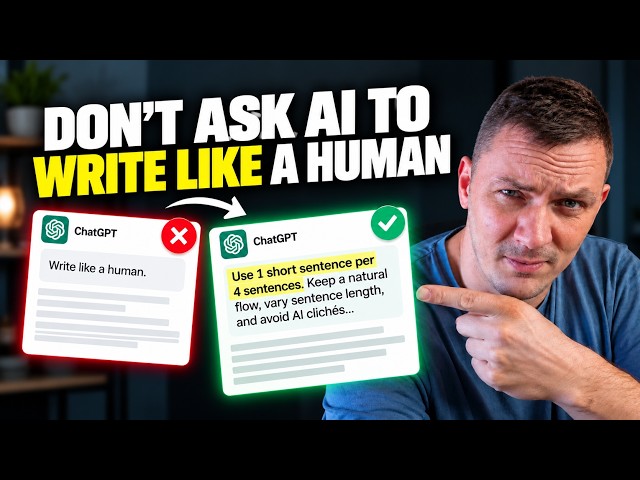 Don't Ask AI to Write Like a Human! Use This Prompt Instead