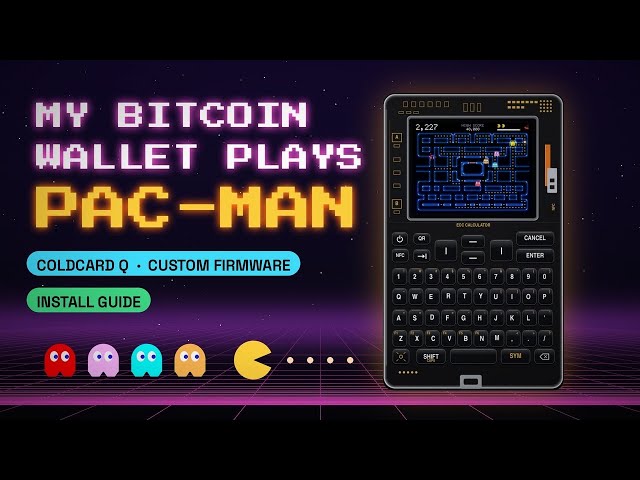 Turn your ColdCard Q to Handheld Console with Costume Firmware (opensource)