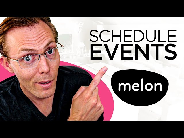 Melon: How To Schedule Events (Streamlabs Live Streaming App)