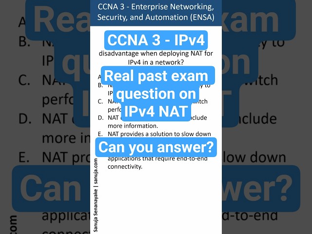 NAT for IPv4 in a network - CCNA Bite 58