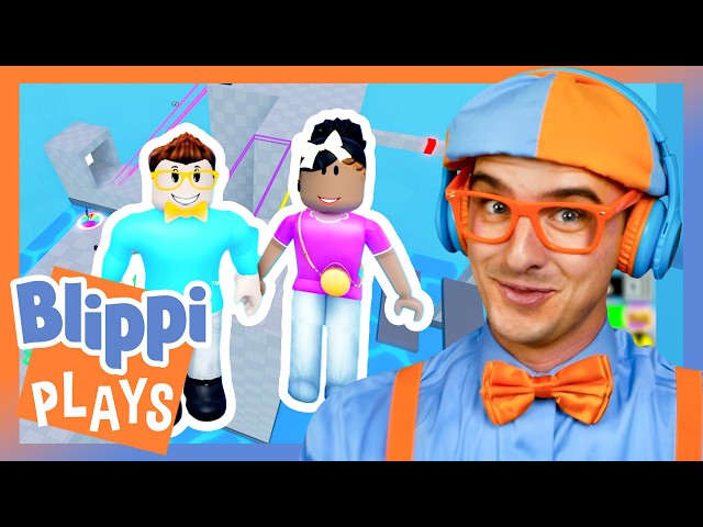 Teamwork Puzzles on Roblox! | Blippi Plays | Educational & Gaming Videos for Kids