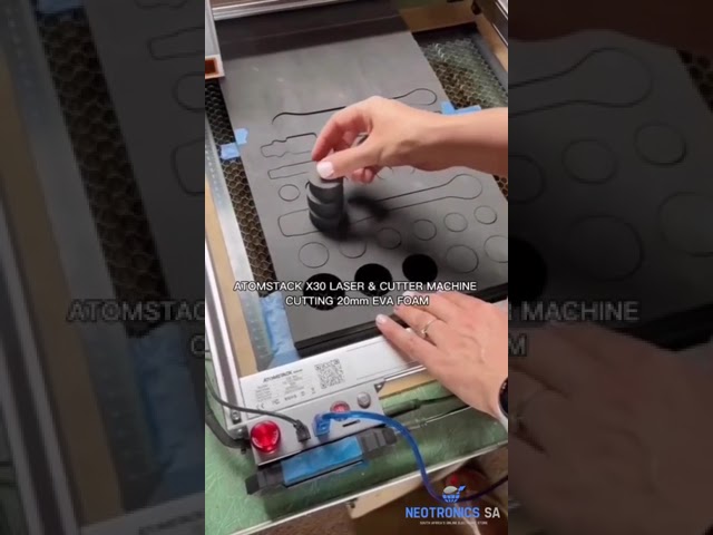 Cutting 20mm Eva foam using Atomstack X30 Laser and Cutter Machine