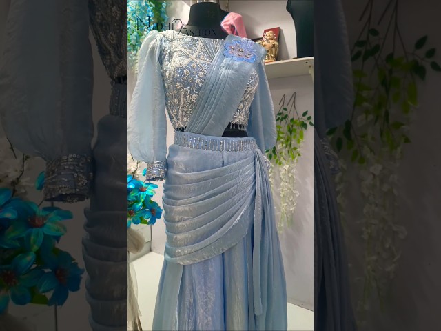 💙 Ring Ceremony Look 2026 | Designer Saree Outfit ✨ Engagement Special | Nidhi Fashion #trending