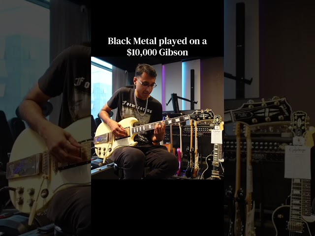 Black Metal Played on a $10,000 Gibson #metal #guitar #blackmetal