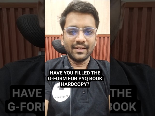 Filled the Google Form for Hardcopy? #PrepFusion #GATE #pyq