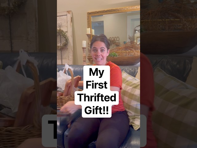 Thrifted Gift with upcycling ideas and home decor styling ideas